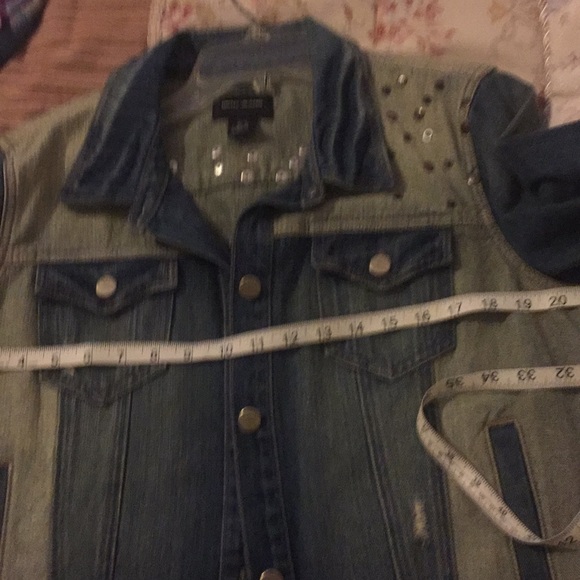 DKNY Jeans jacket two tone denim - Picture 8 of 8